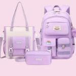 a-collection-of-light-colored-girls-bags-on-a-pink-background