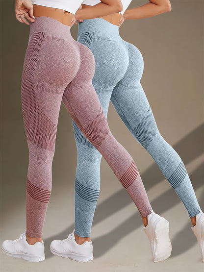 2-Pack High-Stretch Tummy Control Yoga Leggings