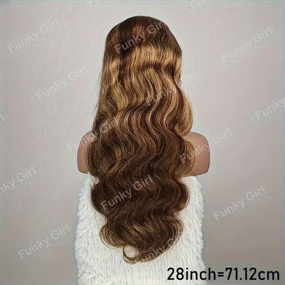 Highlight 4x4 Lace Front Wig |  Honey Blonde Body Wave Human Hair Wig | 150% Density