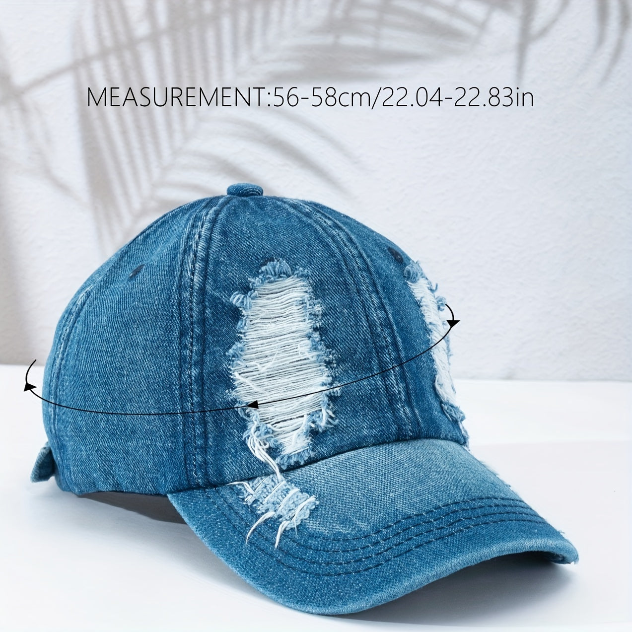 Unisex Sunshade Washed Denim Baseball Cap**