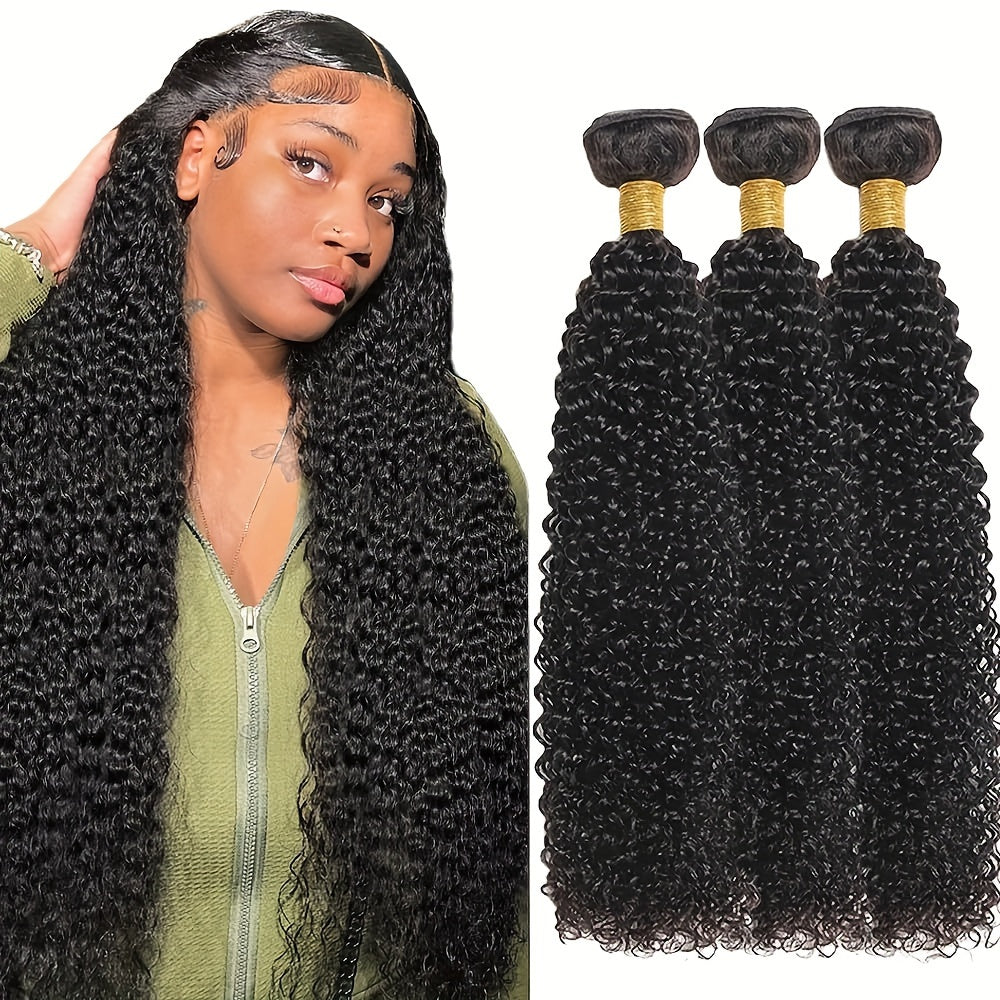 Kinky Curly Human Hair Bundles.