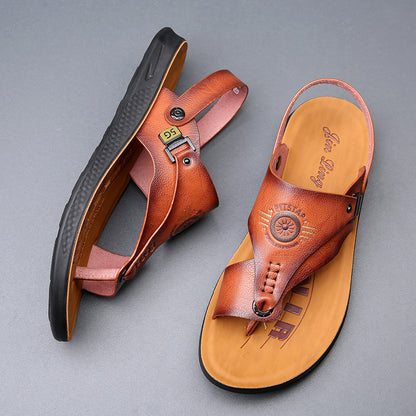 Men’s Dual-Use Non-Slip Sandals | Wear-Resistant Driving & Casual Footwear”