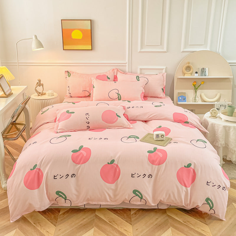 Luxurious Aloe Cotton Bedding Set - Modern Floral 3 & 4-Piece Collections