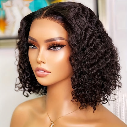 100% RAEL Human Hair 4x4  Lace Front GLUELESS WIGs with Easy Wear Glueless Bob Wig