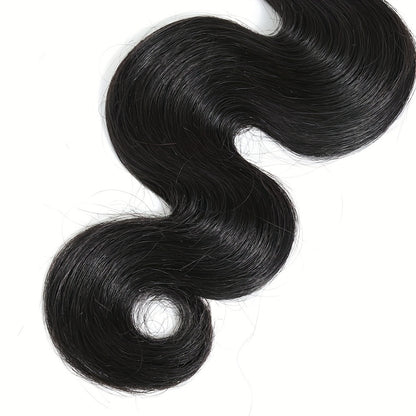 10A Virgin Body Wave Human Hair Bundles 100% Unprocessed Body Wave Human Hair 3 Bundles Double Weft Human Hair Weave Natural Black Color