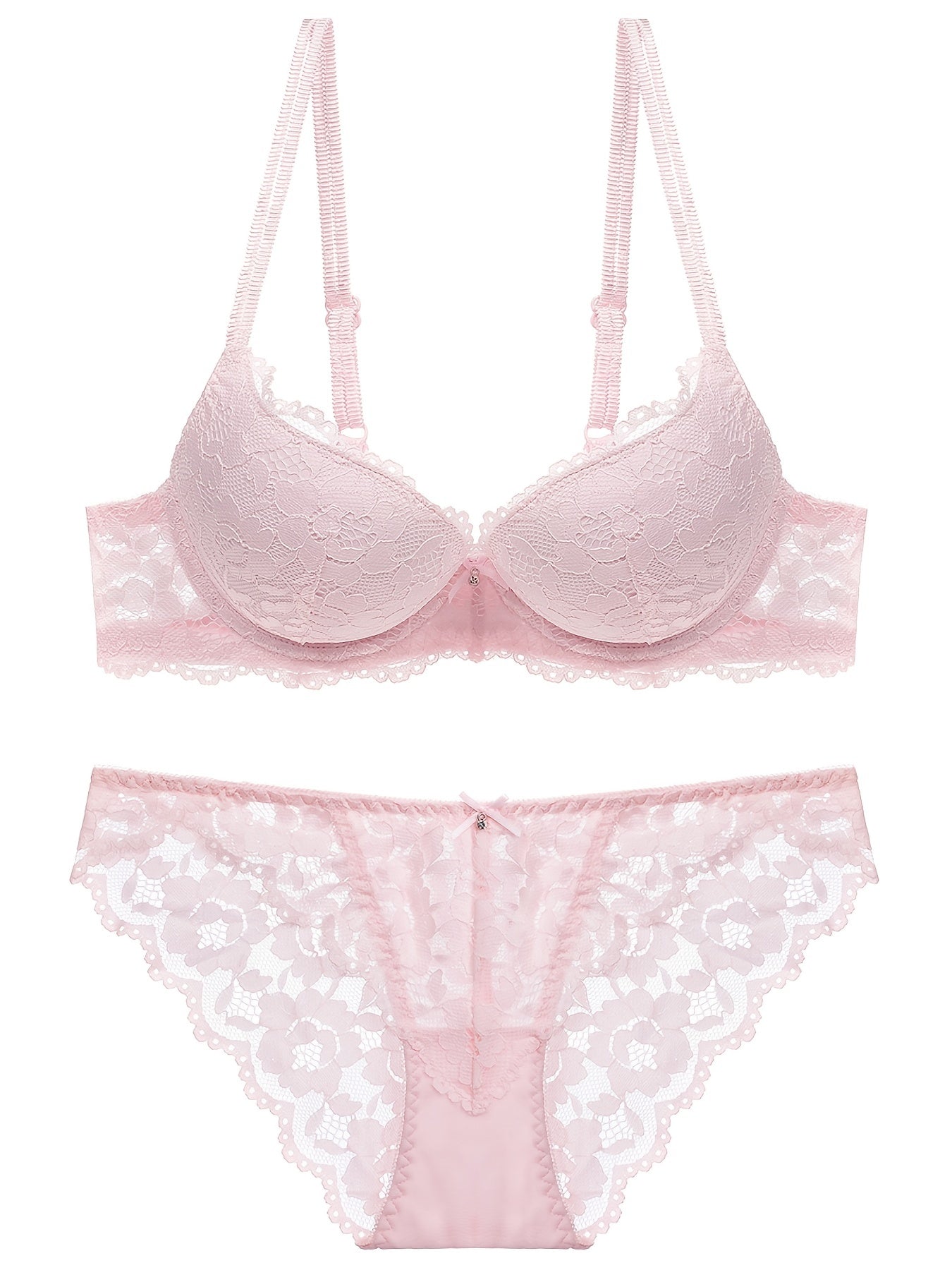 Push-Up Lace Embroidery Lingerie Set – Perfect Valentine's Day Gift