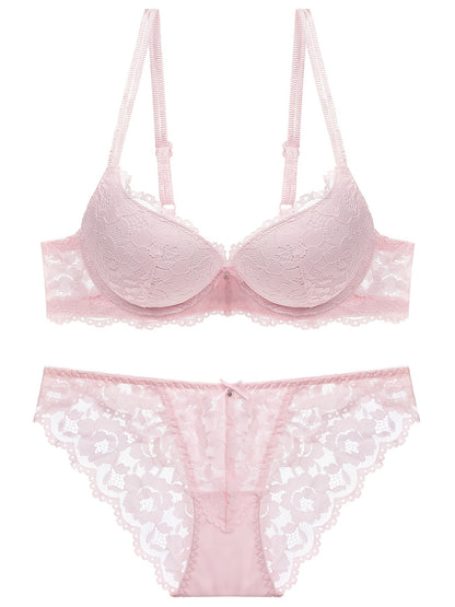 Push-Up Lace Embroidery Lingerie Set – Perfect Valentine's Day Gift