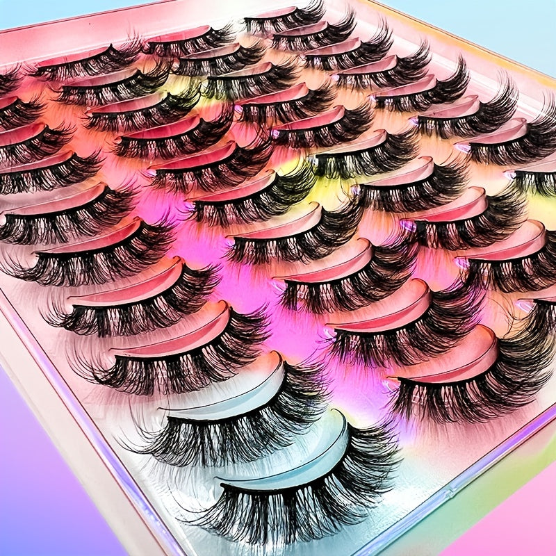 20 Pairs Natural False Eyelashes