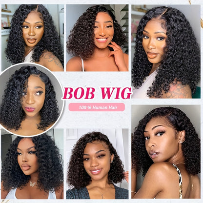 100% RAEL Human Hair 4x4  Lace Front GLUELESS WIGs with Easy Wear Glueless Bob Wig