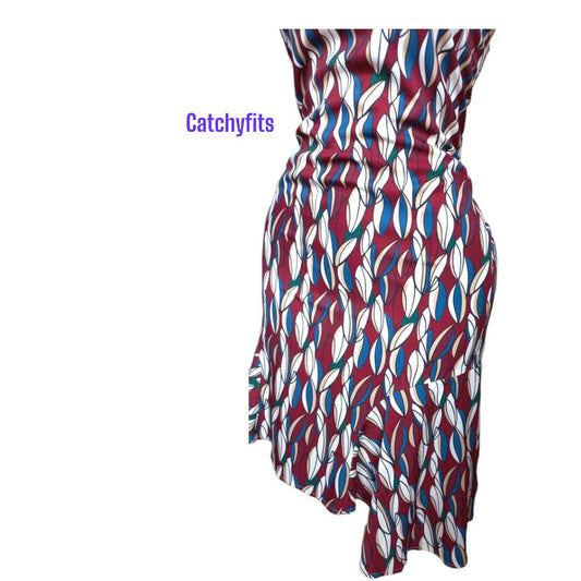 Long printed Sleeveless dress