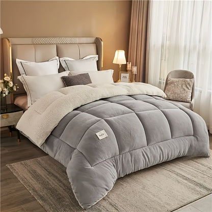 Ultra Soft Quilted Comforter - All-Season, Reversible, Machine Washable Duvet for Year-Round Comfort"