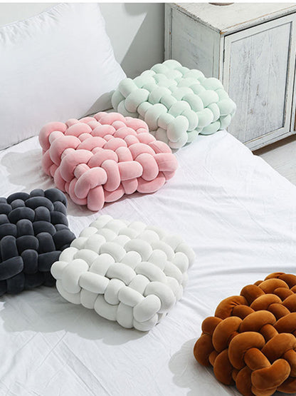 Creative Home Woven Square Plush Cushion