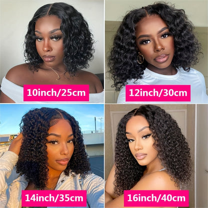 100% RAEL Human Hair 4x4  Lace Front GLUELESS WIGs with Easy Wear Glueless Bob Wig