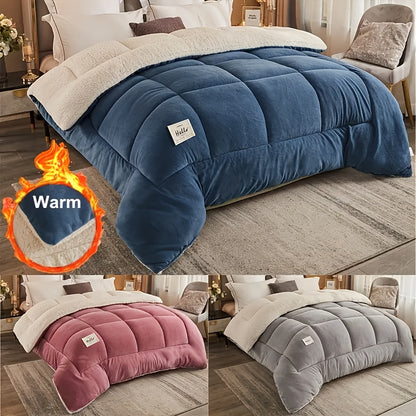 Ultra Soft Quilted Comforter - All-Season, Reversible, Machine Washable Duvet for Year-Round Comfort"