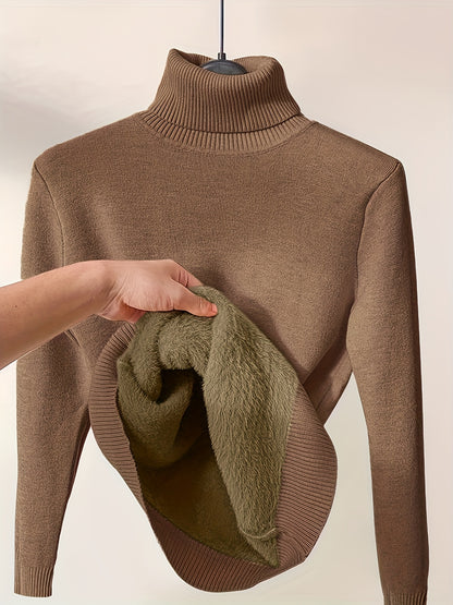 “Roll Neck Sweater: Oversized Turtleneck Sweater For Men & Women”