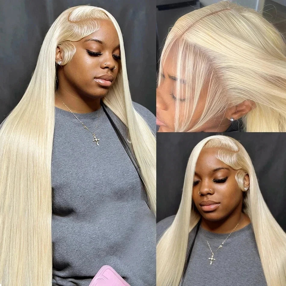 Honey Blonde Lace Frontal Wig – 13x4 & 13x6 HD Transparent Lace, 250% Density, Straight Brazilian Human Hair