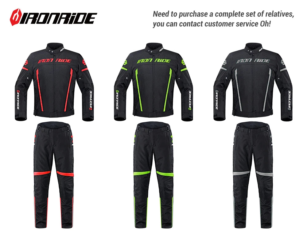 Waterproof Reflective Motorcycle Jacket & Pants Suit – Premium Unisex Biker Gear for Racing & Motocross