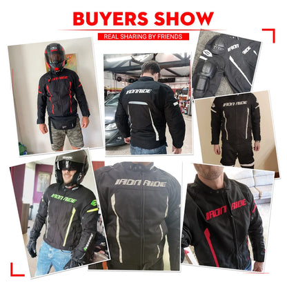 Waterproof Reflective Motorcycle Jacket & Pants Suit – Premium Unisex Biker Gear for Racing & Motocross