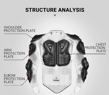 Motorcycle Armor Jacket | Ultimate Protective Gear for Motocross Racing & Riding"