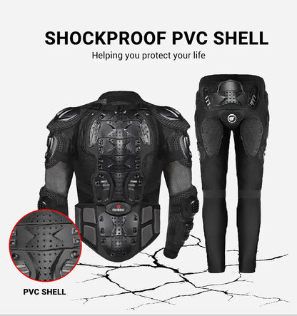 Motorcycle Armor Jacket | Ultimate Protective Gear for Motocross Racing & Riding"