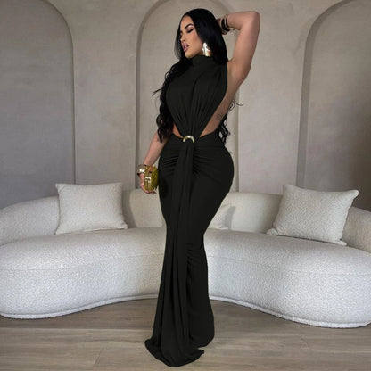 Sexy Chic Bodycon High Split Maxi Dress - Elegant Evening & Party Wear"