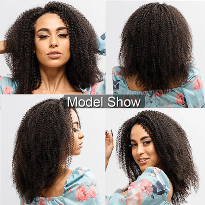 250% Density Short Afro Kinky Curly Wig | 4x4 Lace Closure | 100% HD Lace Indian Remy Hair Wig