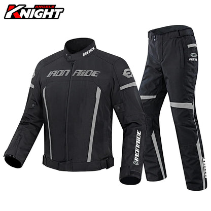 Waterproof Reflective Motorcycle Jacket & Pants Suit – Premium Unisex Biker Gear for Racing & Motocross