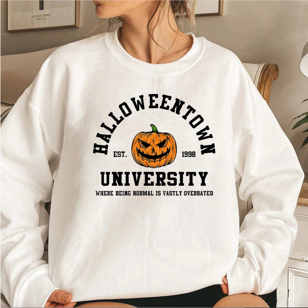 Vintage Sweatshirt Damen, Pumpkin fleece hooded sweatshirt, pullover sweatshirt