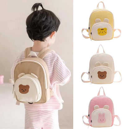 Korean Canvas Kids Backpack - Cute and Functional