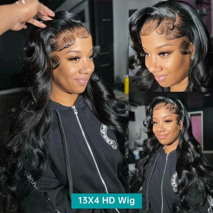 30-40 Inch Body Wave HD Lace Frontal Wig | Brazilian Remy Human Hair