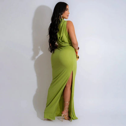 Sexy Chic Bodycon High Split Maxi Dress - Elegant Evening & Party Wear"