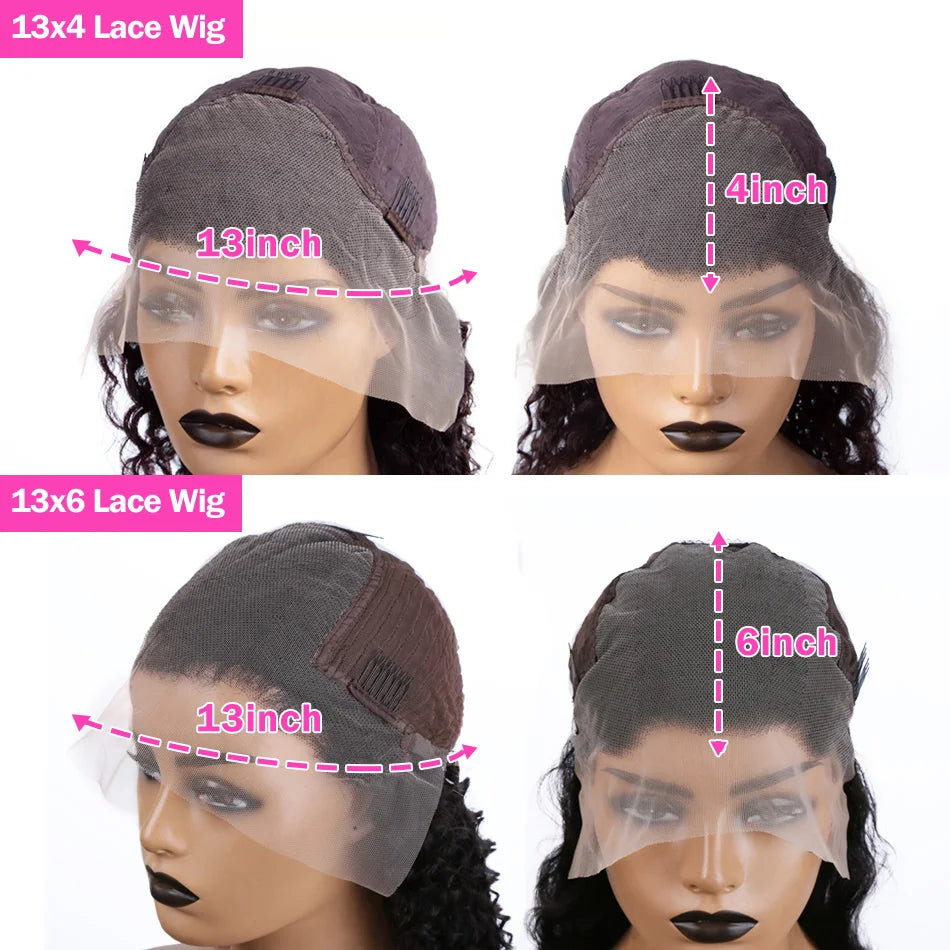 250 Density 13x6 black Body Wave Lace Front Human Hair Wig Brazilian 30 40 Inch 13x4 Lace Frontal Wigs PrePlucked For Women