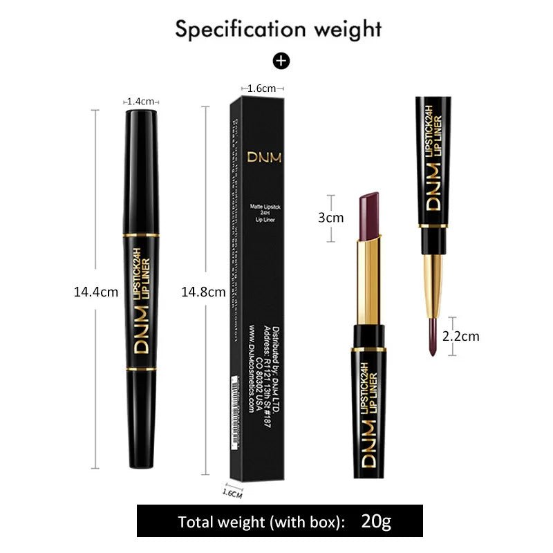 Long-Lasting Dark Red Lip Liner Pencil | Waterproof & Smudge-Proof