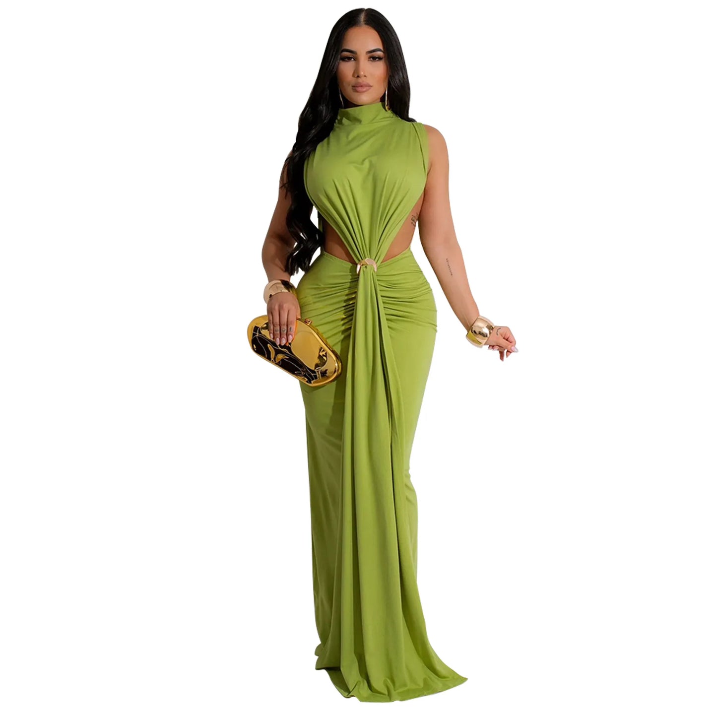 Sexy Chic Bodycon High Split Maxi Dress - Elegant Evening & Party Wear"