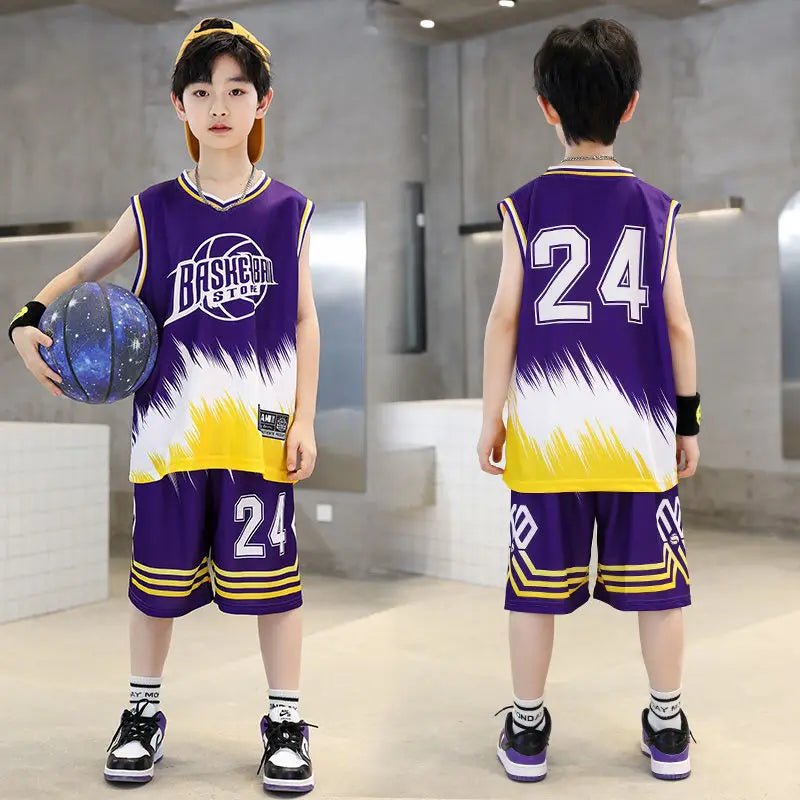 Summer Quick-Dry Boys Basketball Sports Suit