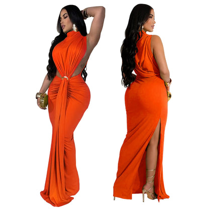 Sexy Chic Bodycon High Split Maxi Dress - Elegant Evening & Party Wear"