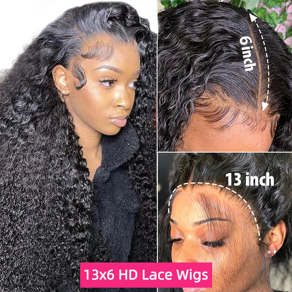 Water Wave 13x6 HD Lace Frontal Wig – 100% Brazilian Human Hair 💁‍♀️