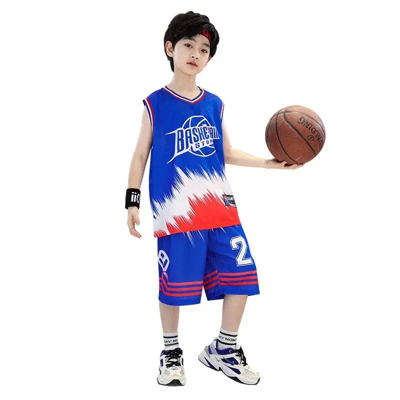 Summer Quick-Dry Boys Basketball Sports Suit