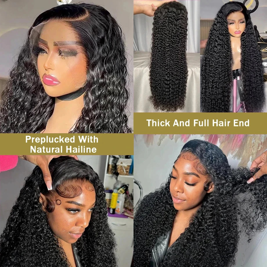 Kinky Curly 13x4 Lace Front Human Hair Wig – Premium Glueless & Pre-Plucked for Women