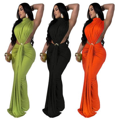 Sexy Chic Bodycon High Split Maxi Dress - Elegant Evening & Party Wear"