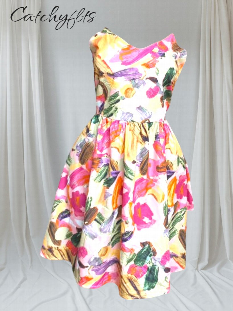 Floral printed Balloon dress