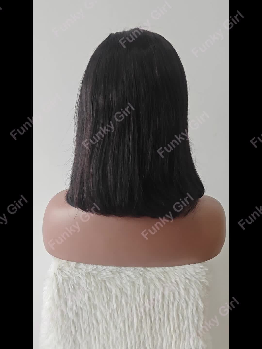 🌸 150% Density Glueless Lace Front Human Hair Wigs | 20.32-40.64 cm