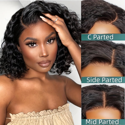 100% RAEL Human Hair 4x4  Lace Front GLUELESS WIGs with Easy Wear Glueless Bob Wig