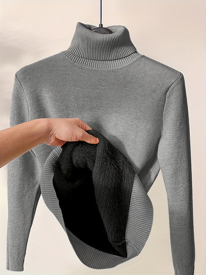 “Roll Neck Sweater: Oversized Turtleneck Sweater For Men & Women”