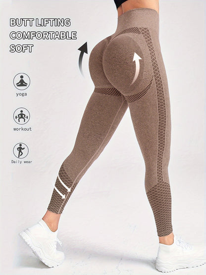 Women's Seamless High Waist Butt Lifting Tummy Control Leggings