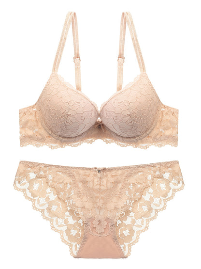 Push-Up Lace Embroidery Lingerie Set – Perfect Valentine's Day Gift