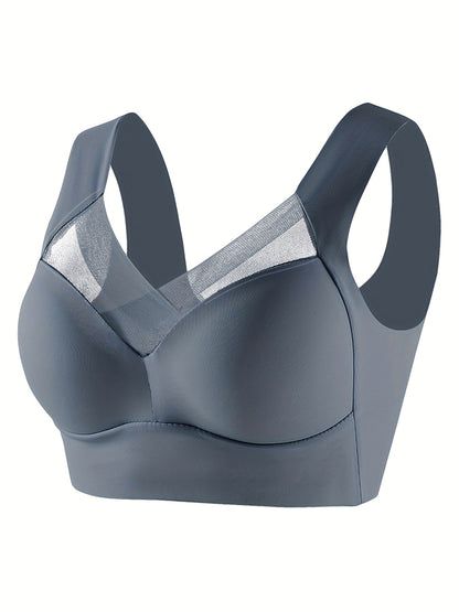 5-Piece Wireless Mesh Sports Bra Set - Ultimate Comfort & Support for Every Workout"