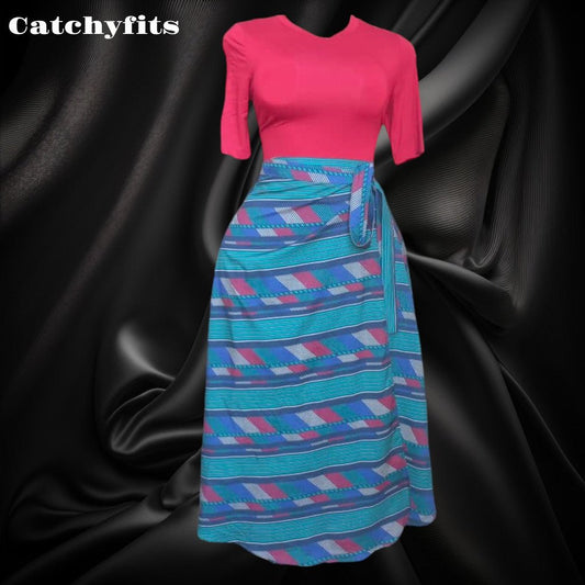 Multiple coloured wrapper Skirt